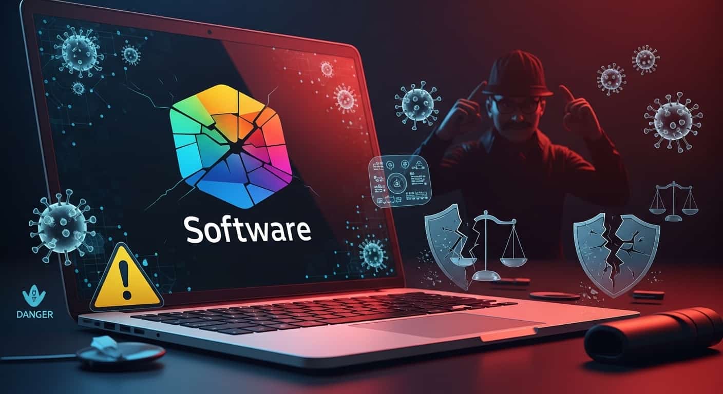 why are pirated software considered a threat​