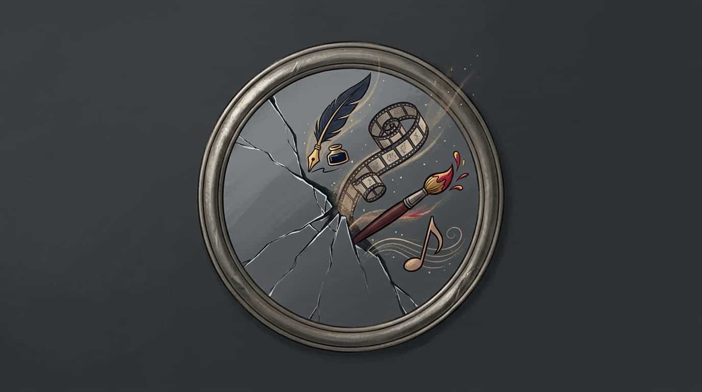 Broken Mirror Symbolism in Art & Literature